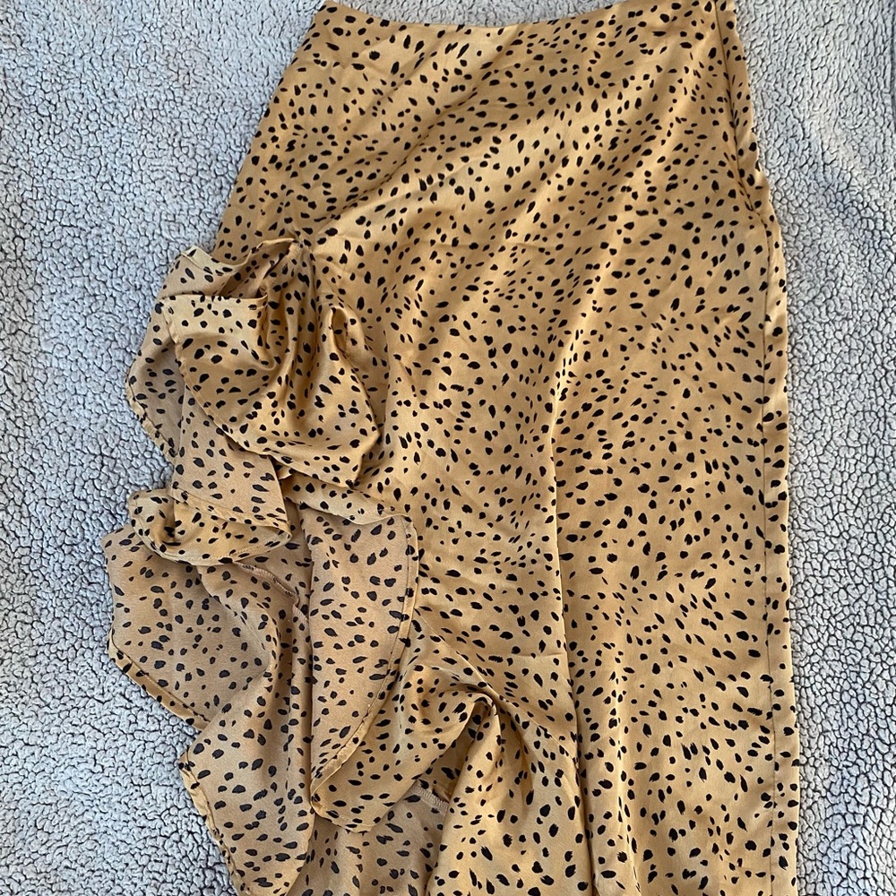 Animal print skirt